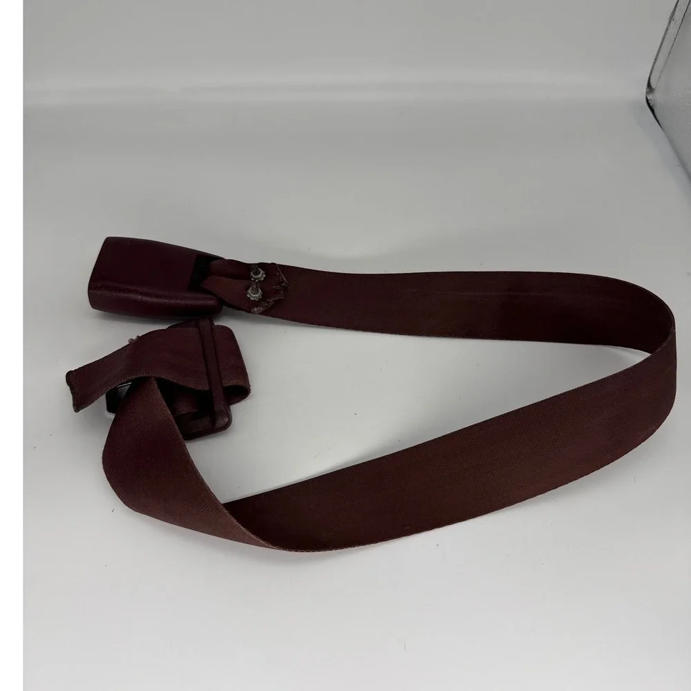 Vintage Bendix Seat Belt Belt‎ Maroon Industrial Automotive Adjustable Upcycle